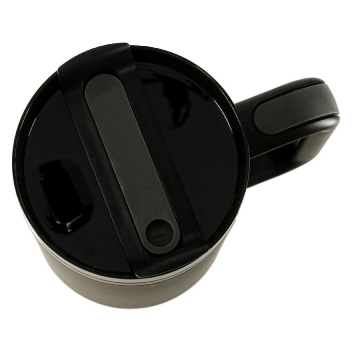 Kubek termiczny 1200ml ze słomką i uchwytem czarny KIK