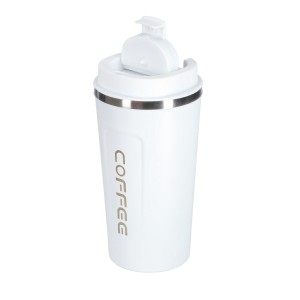 Kubek podróżny LED 500ml biały KIK - wskaźnik temperatury